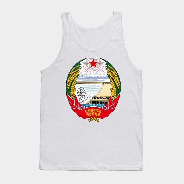 Emblem  of  North  Korea Tank Top by Flags of the World